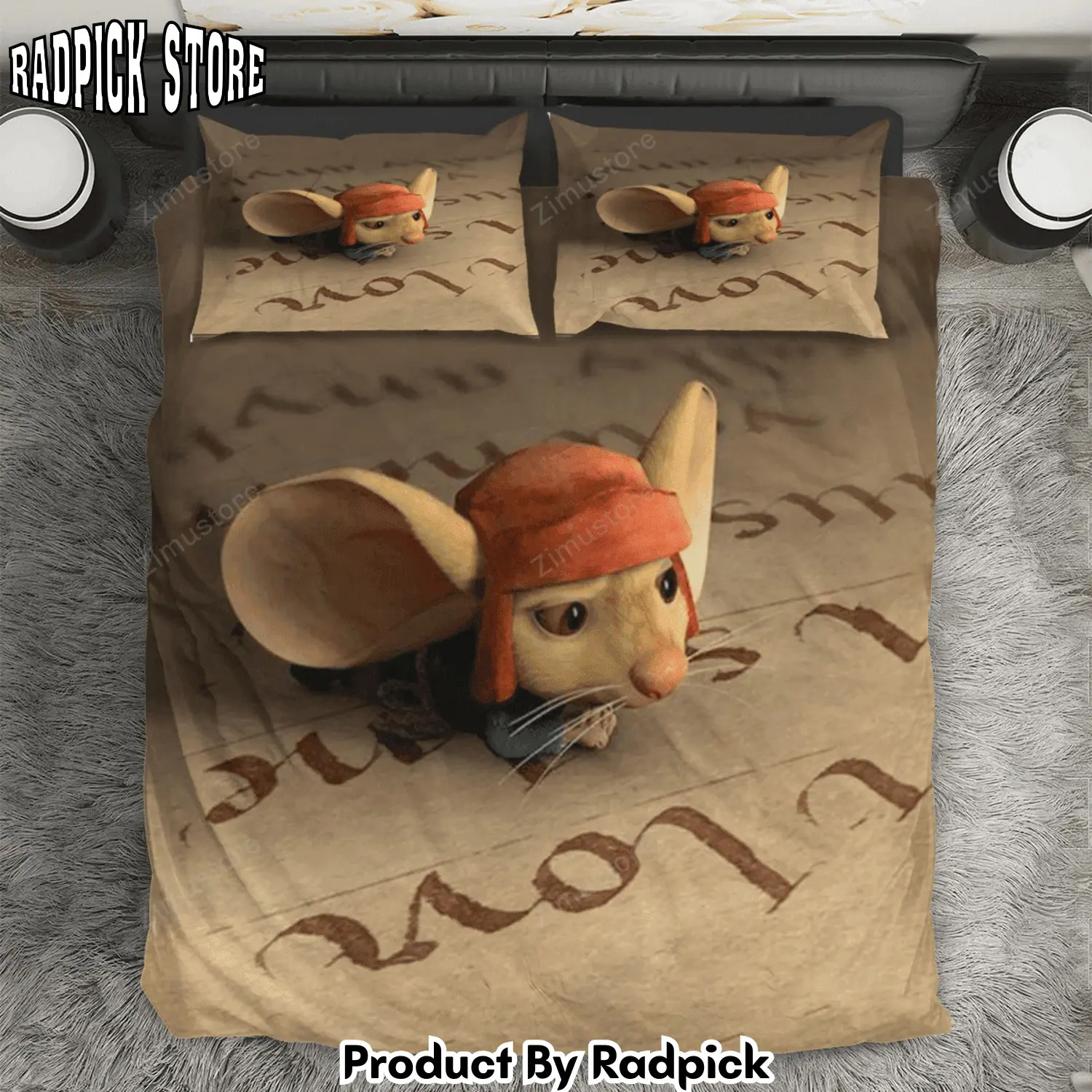 Radpick the tale of despereaux poster 7 3pcs 3pcs bedding set duvet cover and pillow cases gift for fan rp327890